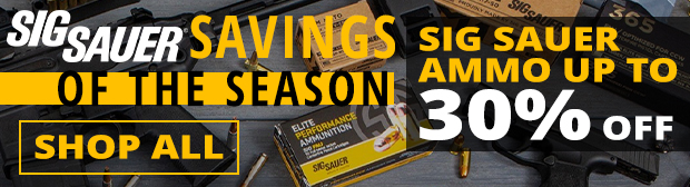 Sig Sauer Ammo Savings Up to 30% Off