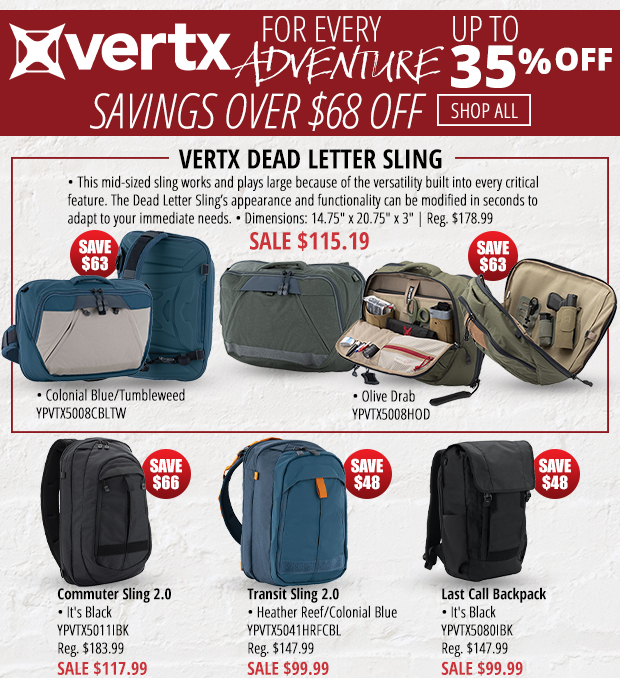 Vertx Gear Up to 35% Off