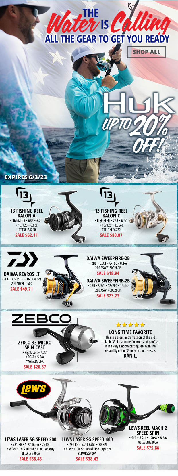 Gear to Get You on the Water & Huk Up to 20% Off