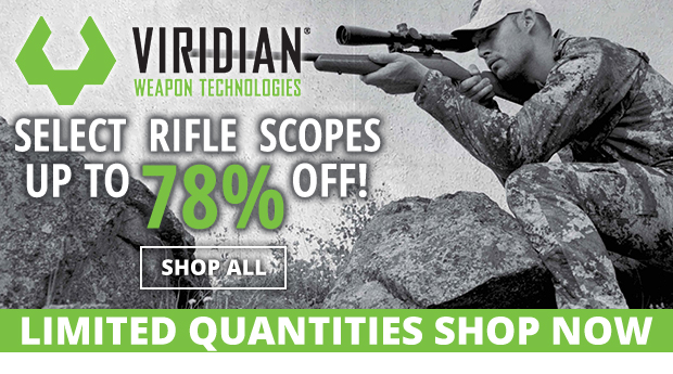 Select Viridian Rifle Scopes Up to 78% Off
