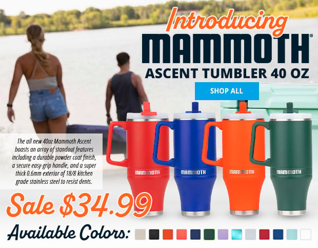 Introducing Mammoth Asceent Tumbler 40 Oz. for $34.99