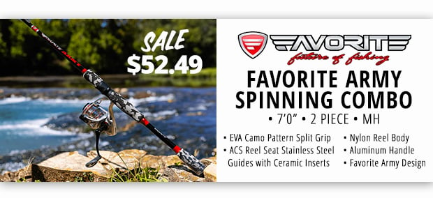 Favorite Army Spinning Combo Sale $52.49