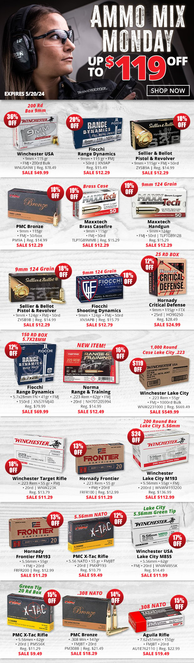 Up to 33% Off Ammo Mix Monday!