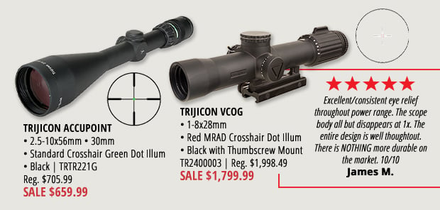 Over $450 Off in Deals at Our Exclusive Optics Sale!