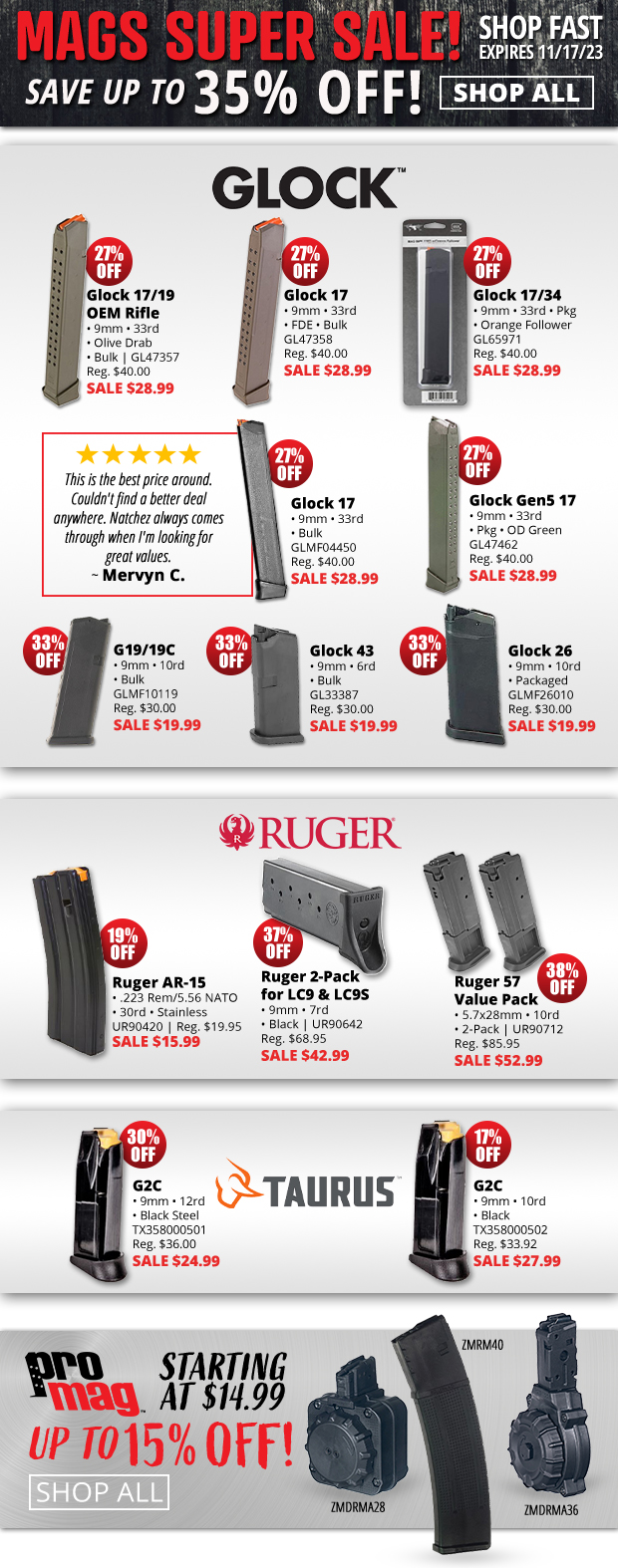 Up to 35% Off with the Mags Super Sale