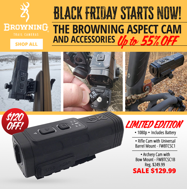 Up to 55% Off The Browning ASPECT Limited Edition Cam & Accessories