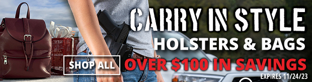 Carry In Style with Holsters & Bags Over $100 in Savings