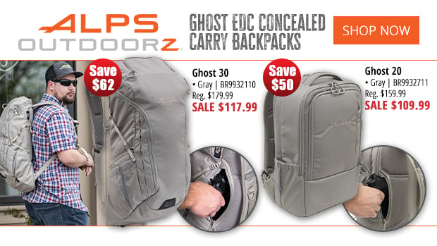 Up to $62 Off Alps Outdoorz Ghost EDC Concealed Carry Backpacks