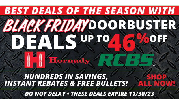 Up to 46% Off Black Friday Doorbuster Deals on Hornady & RCBS