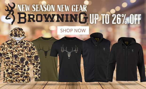 New Browning Gear Up to 26% Off