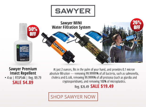 Up to 50% Off Sawyer Outdoor Gear