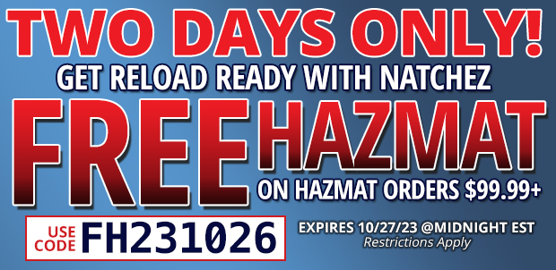 Free Hazmat on Hazmat Orders $99.99+