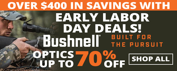 Over $400 in Savings on Bushnell Optics  While Supplies Last