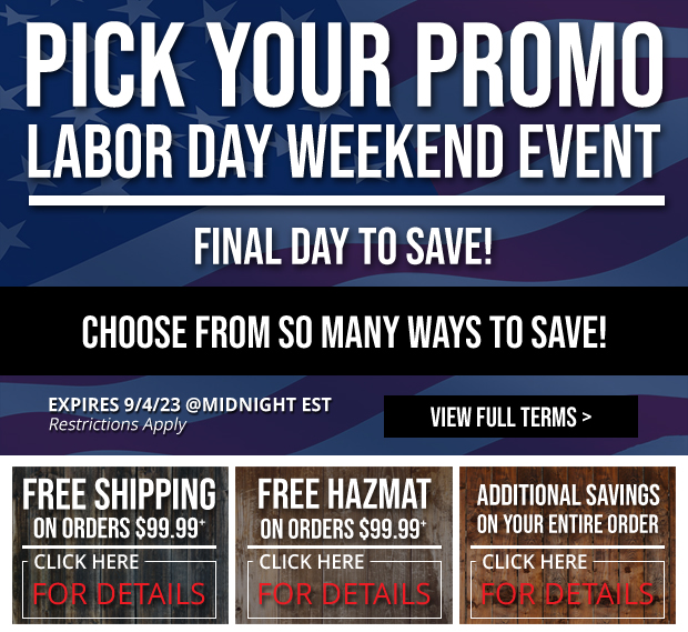 Pick Your Promo Labor Day Deals FINAL DAY