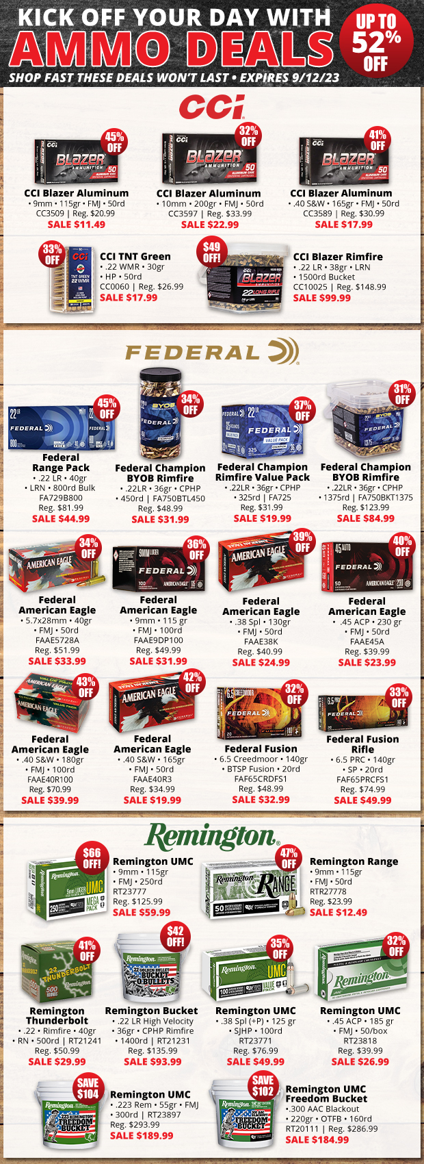 Kick Off Your Day with Ammo Deals