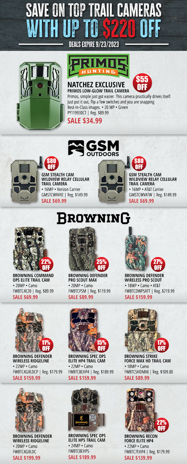 Save on Top Trail Cams & Feeders
