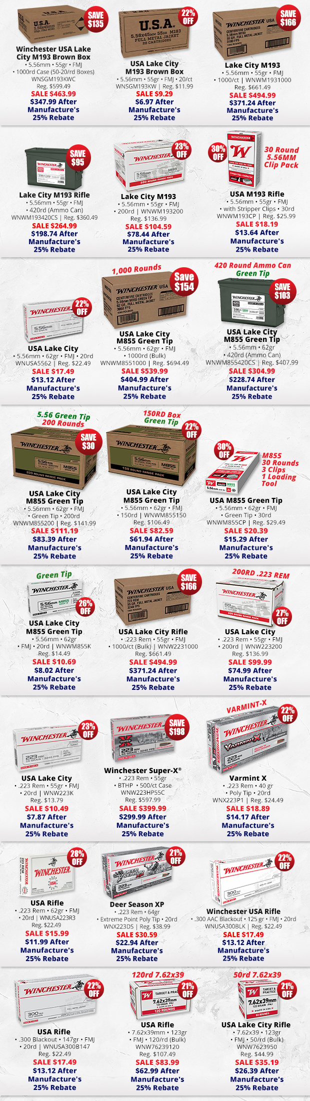 Shop Hundred in Deals on Winchester Ammo