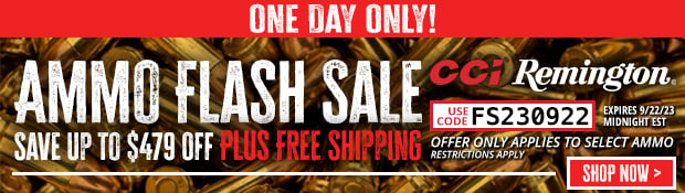 1 Day Only Save Up to $479 with the Ammo Flash Sale Plus Free Shipping