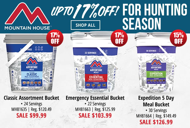 Up to 17% Off Mountain House Food