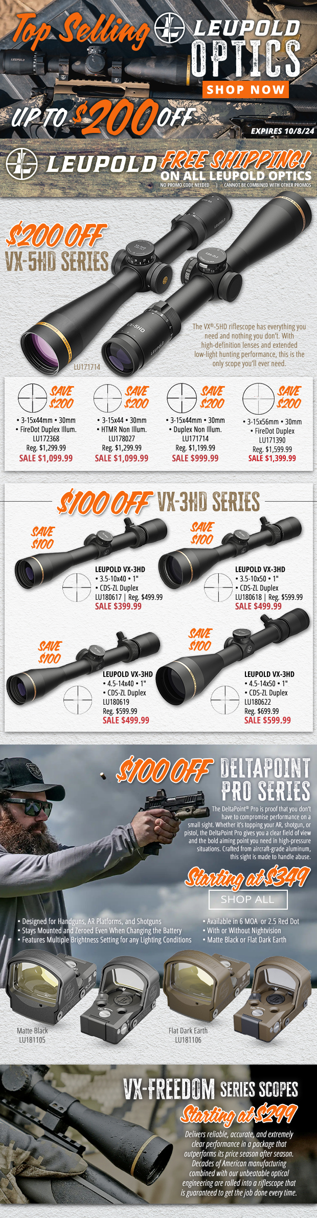 Up to $200 Off Top Selling Leupold Optics!